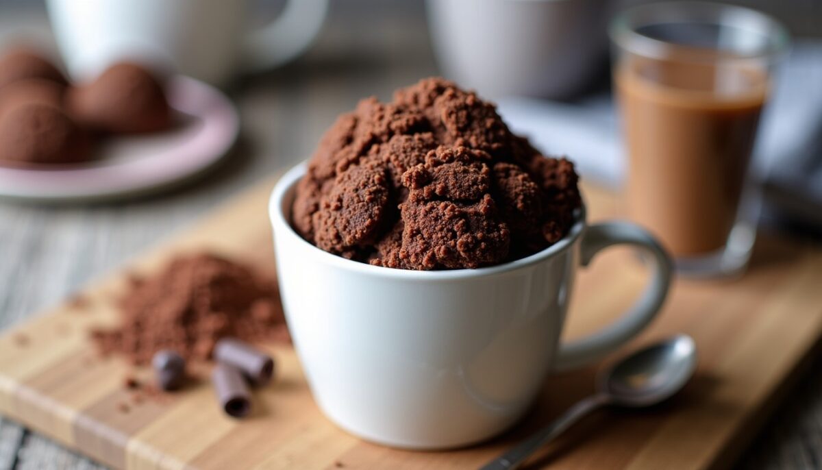Mug cake chocolat sain : préparez une gourmandise légère en un clin d'œil